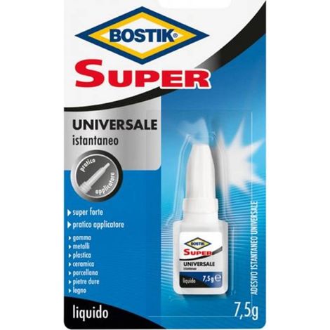 Adesivo istantaneo "Super universale" extra forte ideale per vari materiali 7,5 gr -12 Pezzi (1/3)