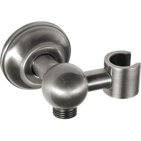 ANTEA Sortie de douche avec support de douche, nickel