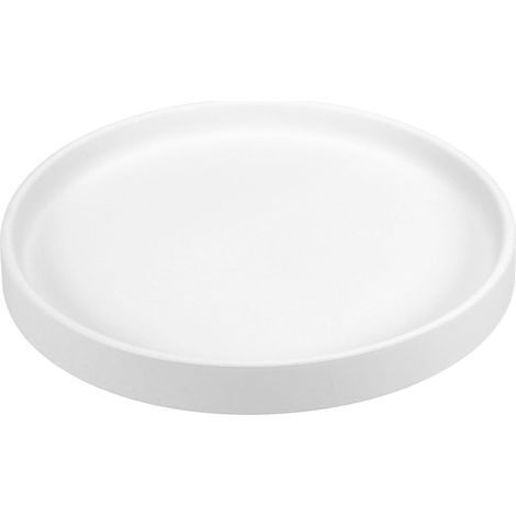 Soucoupe Ronde en Céramique pour Plantes Blanc (1/5)