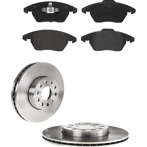 KIT FRENI ANTERIORI compatibile con SEAT TOLEDO III (5P2) - DISCHI + PASTIGLIE OEM: P 85 075 , P 85 072 / 17521 , 17522 /SOSTITUZIONE DIRETTA/BASSA POLVERE/SILENZIOSO (1/5)