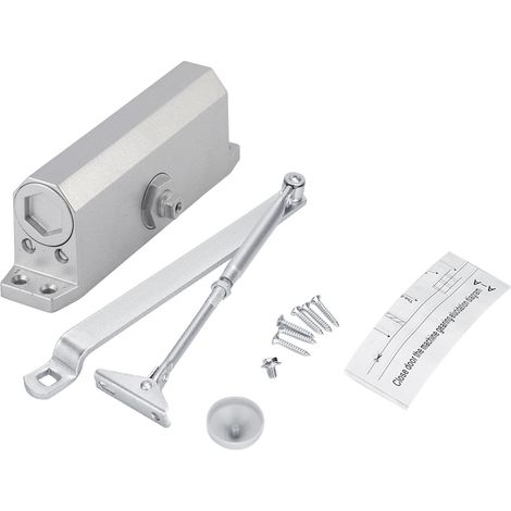 serrure de porte-Fermeur de porte automatique sur tête avec 1h certification feu - Adaptable portes 45‑75kg (600‑1200mm) - Vitesses ajustables (1/4)