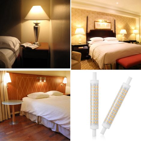 2er-Pack R7S 10W 120 LED-Lampen mit Doppelsockel, Ersatz für Halogenlampen (warmweiß) AC85-265V (1/5)