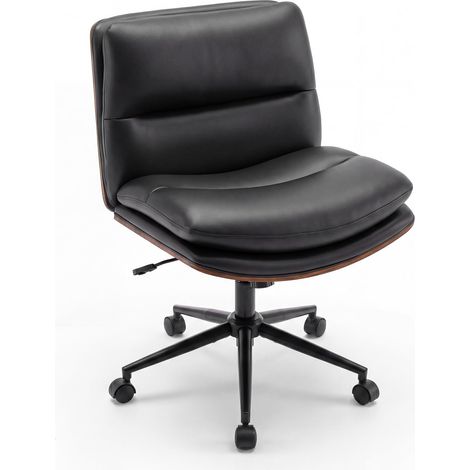 COSTWAY Sedia Poltrona Ufficio Scrivania Rotelle Ruote Schienale Cuscino Imbottito Altezza Regolabile Reclinabile Seduta Girevole Ergonomica Ortopedica Lombar (1/5)
