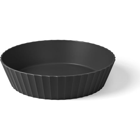 Bol Hera L Carbon Black Ø 25 cm - Snack Salse Stuzzichini - Fabriqué en Italie (1/5)