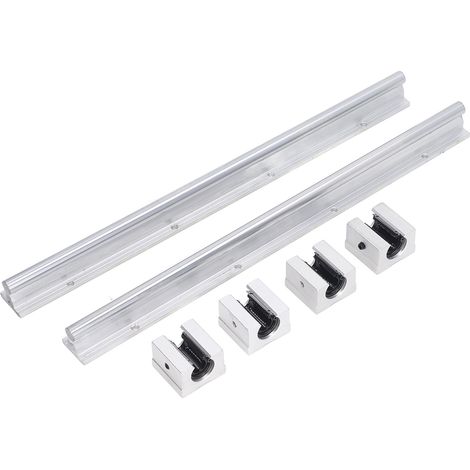 Ensemble de 6 blocs coulissants de guidage linéaire pour un fonctionnement précis et fluide (SBR12UU) - Fournitures de mouvement linéaire pour machines de précision