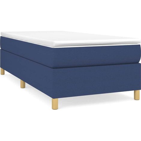 Maison Exclusive - Boxspringbett mit Matratze Blau 100x200 cm Sto (1/5)