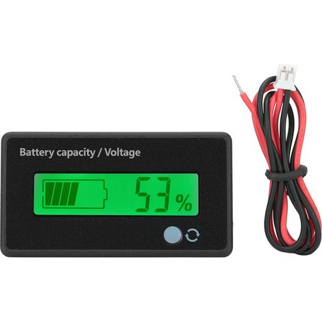 Indicateur de capacité de batterie GY-6GD PCB HTN, écran LCD avec alarme clignotante, 12-84 V, vert (1/4)