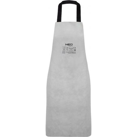 Delantal de soldadura de cuero de 60 x 90 cm, con tirantes de algodón. (1/5)