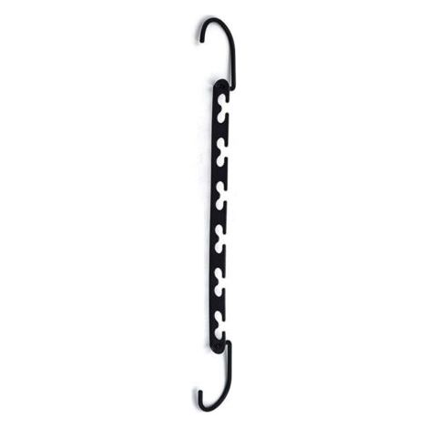Pair Cintres magiques, lot de 6, horizontaux, verticaux, peu encombrants, organiseur en métal de 10 pouces, noir (1/3)