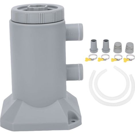 Pompe de Filtration pour Piscine avec Cartouche et Outils de Nettoyage Adaptés aux Petites Piscines 120V