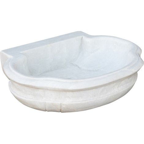 Fregadero de mármol blanco de cocina Lavabo de encimera Fregadero de piedra Lavabo de interior y exterior Lavabo de fuente