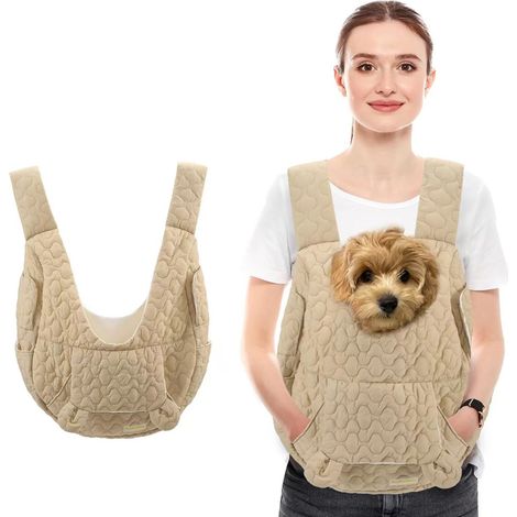 1 Sac de transport pour chien, Nylon résistant, Sangle réglable, Design ergonomique, Pour petits chiens jusqu'à 10 kg (1/5)