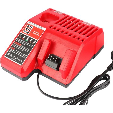 M18 M12 Chargeur pour 48-59-1812 12V 18V XC Lithium ION Batterie 48-11-1850 48-11-1840 48-11-1815 48-11-1828 (1/5)