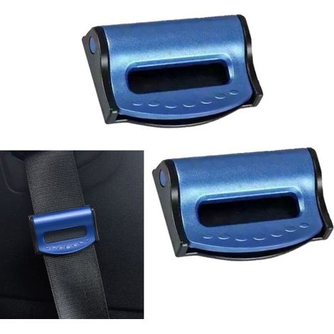 Ajusteur De Ceinture De SéCurité De Voiture, pince ceinture de sécurité voiture, bloque ceinture de securite voiture, Clip De RéGlage De Ceinture De SéCurité, AntidéRapant, RéGlable (Bleu) NPTERBL (1/4)