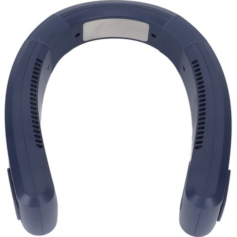 Nackenventilator mit USB-Ladefunktion, 80 Öffnungen, 4000–5500 U/min, Hochleistungs-Polymer-Ventilator, tragbar, für Zuhause und Outdoor, Blau