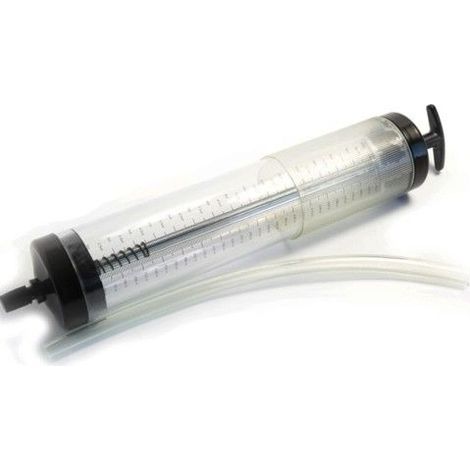 SIRINGA OLIO TRASPARENTE 500 CC TRAVASO ASPIRAZIONE MOTORE MANUALE AUTO MOTO OX