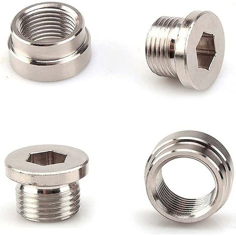 4pcs Oxygen Sensor Extender Bung Oxygen Sensor Converter For Cars O2 Exhaust Systems M18x1.5 (1/5)