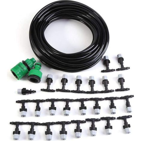 Adjustable Irrigation Kits Automatic Watering System for DIY Irrigation, Sprinkling, Misting, Garden Greenhouse, Drippers, Micro Sprinkler, Garden Watering, Plant Sprinklers (15M) (1/5)