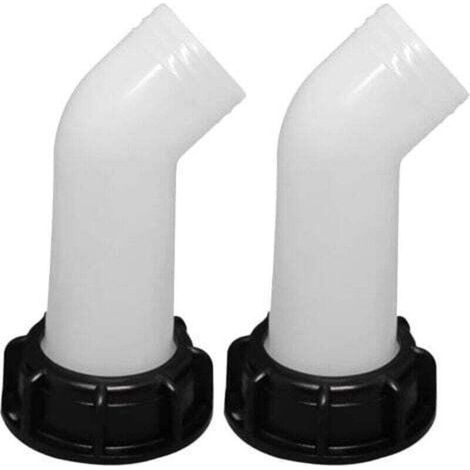 2 Pack with Drain Nut 1000L IBC Tank Nozzle Valve Fitting Extension Tube Nozzle Adapter IBC Tank Tap Fitting 2" IBC Tank Tap Nozzle (1/3)