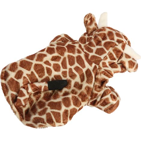 Sweat à capuche pour chien, veste d'hiver, motif girafe mignon et amusant, manteau d'hiver chaud pour petits chiens et chats, taille XS (1/5)