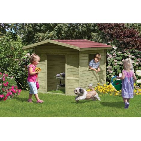 Kinderspielhaus Classic Henrik 150x150x123cm (1/2)