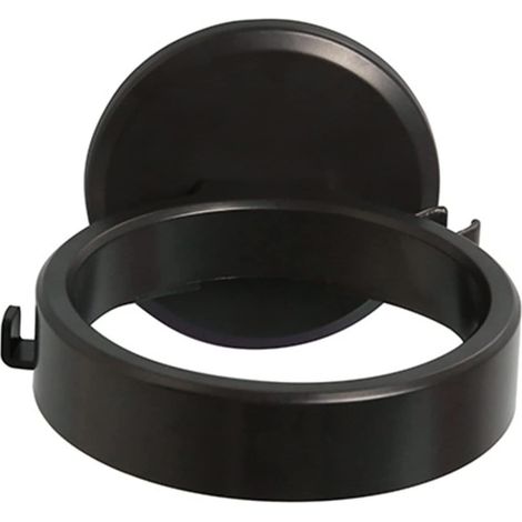 1 support mural non perforé pour sèche-cheveux, accessoires de salle de bain, support de rangement pour sèche-cheveux (noir)