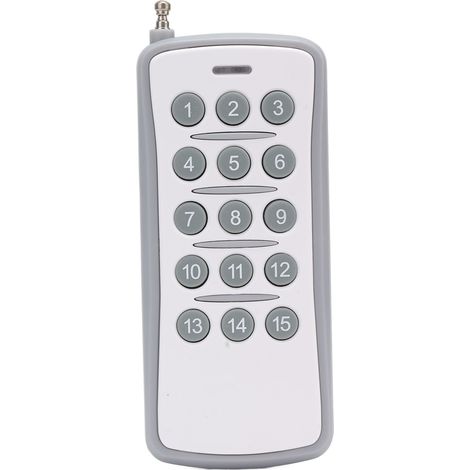 Zoternen Telecomando universale 433 MHz, wireless, ABS, 15 pulsanti, interruttore di controllo remoto per luce di portiera di ricambio