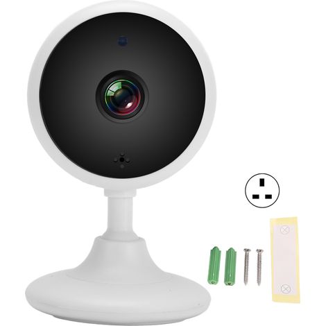Caméra WiFi sans fil 1080P, caméra intelligente pour maison, vision nocturne IR, audio bidirectionnel, détection de mouvement, prise UK 100-240V (1/5)