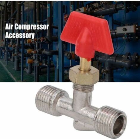 Accessoire pour compresseur5 Pcs Valve Compresseur D'air Robinet À Aiguille 1/4in Float Ball Valve Structure Pièces De Rechange Compresseur D'air Tuyau (1/4)