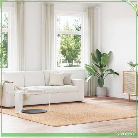 Tapis shaggy - FAF EISY - NAVARRA - Beige - 240x240 cm - Polyester antidérapant (1/5)