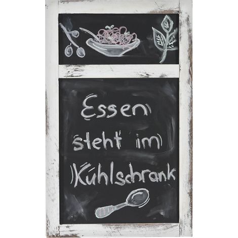 [NON UTILIZZATO] Lavagna da parete HHG-807a decorativa legno paulonia 55x34x2cm, bianco