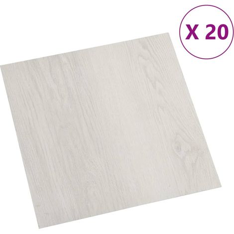 Plancher autocollant 20 unités PVC beige 1,86 m2 (1/5)