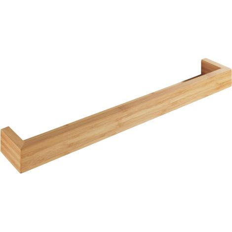 Étagère murale en bambou 60cm – Matériau FSC – Fixation murale incluse – Dimensions 60x9x5cm – Pour salle de bain et rangement décoratif (1/5)