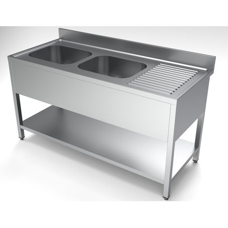 Bloc-évier étagère 2 à gauche - Combisteel (1/4)