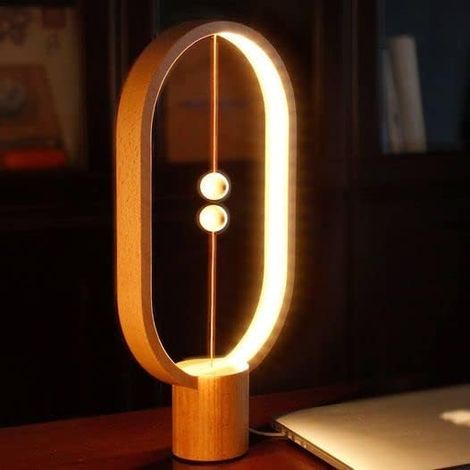 Lampe de table pour chambre à coucher - Lampe d'équilibre, Lampe de côté lit avec Dimmer tactile, Cadeaux de Noël, Lampe de nuit, Lumière nocturne rechargée de 3 niveaux pour la maison, le bureau, le  (1/5)