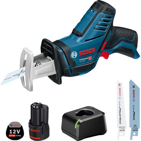 Bosch  Sierra  Sable  GSA  12V-14  /  1x  3,0  Ah  batería  +  cargador