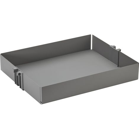 SOTECH Einhängetablar Metall anthrazit mit Einlegematte für Nobilia Apothekerschränke ab 01.2025 DISPENSA, DISPENSA junior und DISPENSA Swing,  400 mm (352 x 460 x 77 mm)