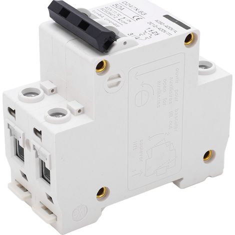 Disjoncteur AC/DC 50 A 4 kA 2P à déclenchement électromagnétique, installation DIN 35 mm, disjoncteur de sécurité pour panneaux photovoltaïques 400 V (1/5)