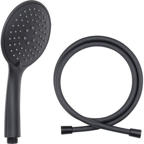 Differnz Pommeau de douche Noir Hxl12xL150cm (1/5)