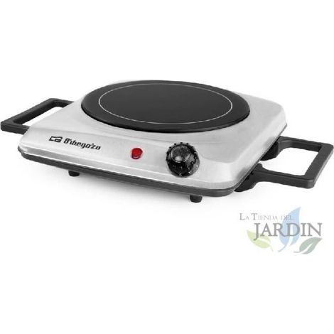 Table de cuisson vitrocéramique portable Orbegozo 1200W. Diamètre de la surface de cuisson: 177 mm