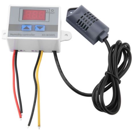DEESSE SHOP-Akozon Hygromètre Numérique avec Capteur d'humidité, 099% HR, Haute Précision, 12 V, Modèle LCD XH-W3005, en Option pour 12 V/24 V/220 V (12V). (1/5)