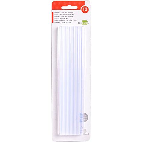 Barras termofusible liderpapel 7 mm de diametro x 200 mm de alto blister de 12 unidades
