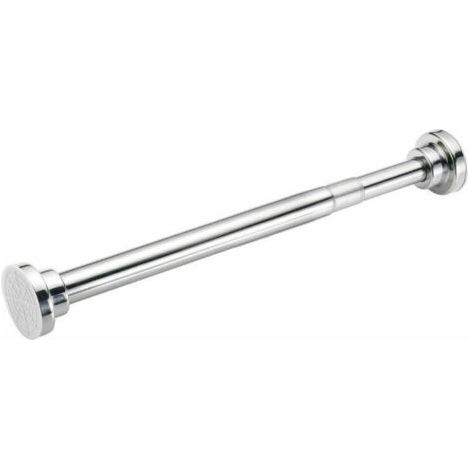 Barre à Tension de Douche Tringle à rideaux sans perage tige barre inox téléscopique 55-85.cmbarre rideau sans perage (1/5)