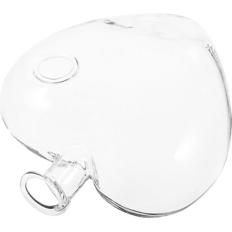 Pot de fleurs suspendu en verre borosilicate forme cœur, style Angoily, (1/5)