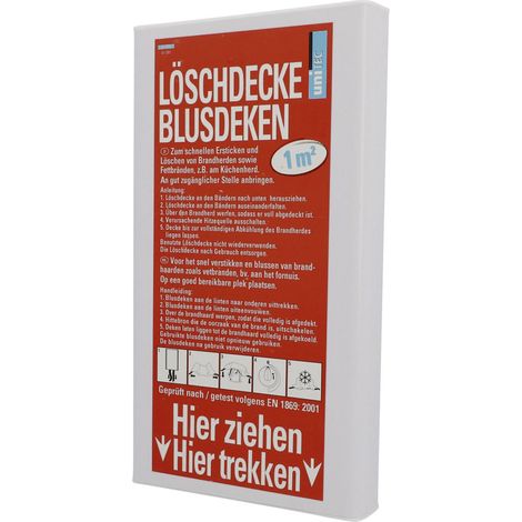 IWH 047044  Feuerlöschdecke   (L x B) 100 cm x 100 cm    1 St.