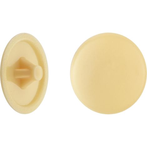 Abdeckkappen Ø 12 mm für PZ Schrauben beige - 50 Stk. Abdeckkappen