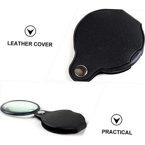 Lupa,Lupa de identificación,3 piezas,Aumento de 13x,Lupa de lectura para personas mayores y con discapacidad visual,Diámetro de la lente: 70 mm (1/4)