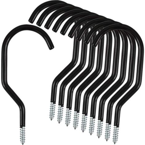 Lot de 10 crochets de rangement robustes en acier inoxydable, idéaux pour accrocher et ranger votre vélo en toute sécurité (1/5)