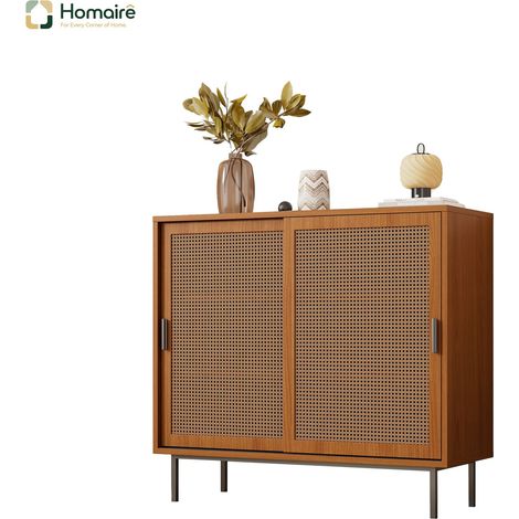 Colonnes de rangement en tissu noyer 100 x 37 x 90 cm HOMAIRE (1/5)