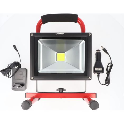 Projecteur Chantier 20w Rechargeable éclairage Puissant Et Autonome Pour Chantier - Velamp (1/5)